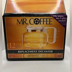 Mr. Coffee Replacement Decanter Pot TD-12 White fits TR12 TRX20 SRX20 Open Box